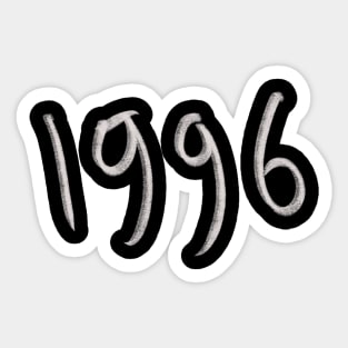 Hand Drawn 1996 Sticker